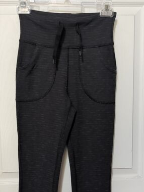 lululemon athletica Black Marled Track Joggers